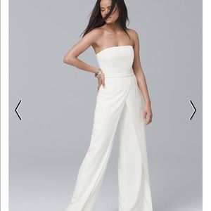 White House black market white jumpsuit